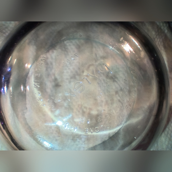 Pyrex 2 cup Teal Rim Glass Bowl - Picture 4 of 5